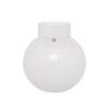 Glassvase rund d 24 h 25 hvit