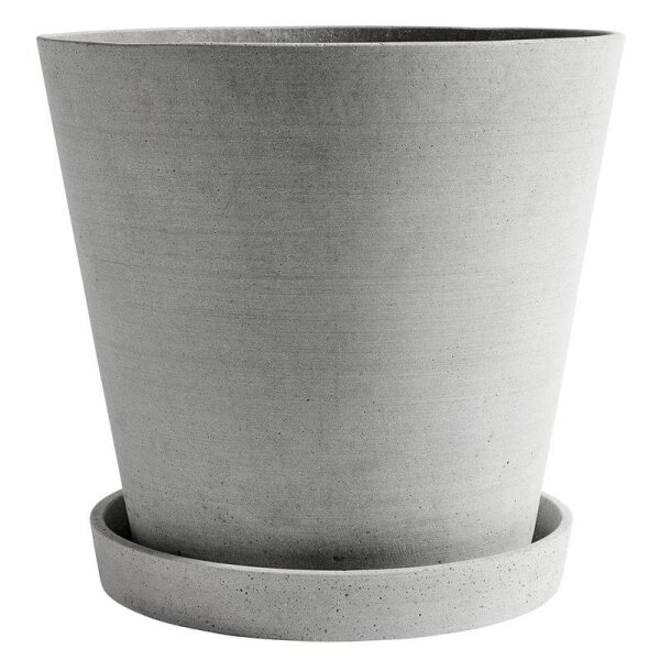 Flowerpot with Saucer XXXL-Grey