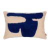 Lay Cushion - Rectangular - Sand / Br Blue