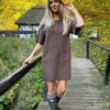 SifiIC Knit Dress - Dark Brown