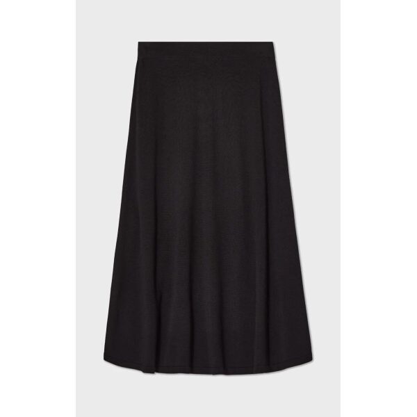 Maja Solid Skirt - Black - Bilde 3