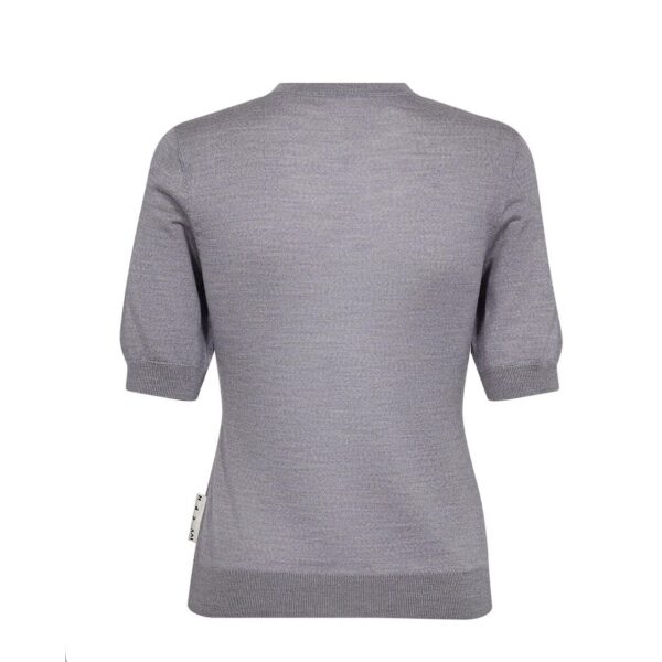 IVY - Essex SS O-Neck Knit - Grey Melange - Bilde 2