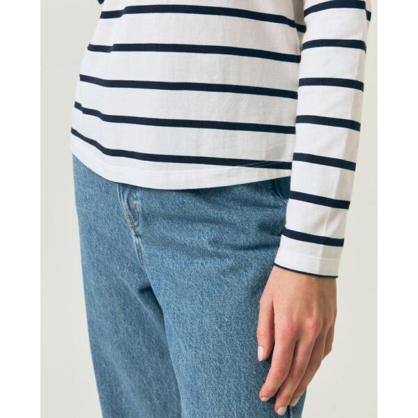 Micaela Long Sleeve Tee - Blue / White Stripe - Bilde 3