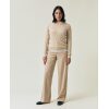 Organic Cotton Cable Knitted Sweater - Light Beige Melange - Bilde 3