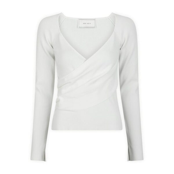 Elaine Knit Blouse - White - Bilde 3