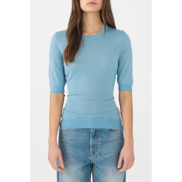 IVY - Essex SS O - Neck knit - Steel Blue