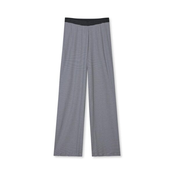 Cotton Stripe Velon Pants - Parisian Night / Vanilla Ice - Bilde 4