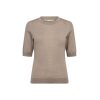 IVY - Essex SS O - Neck Knit - Beige Melange - Bilde 3