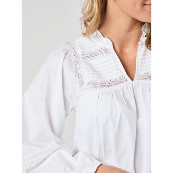 Opal C Poplin Blouse - White - Bilde 4