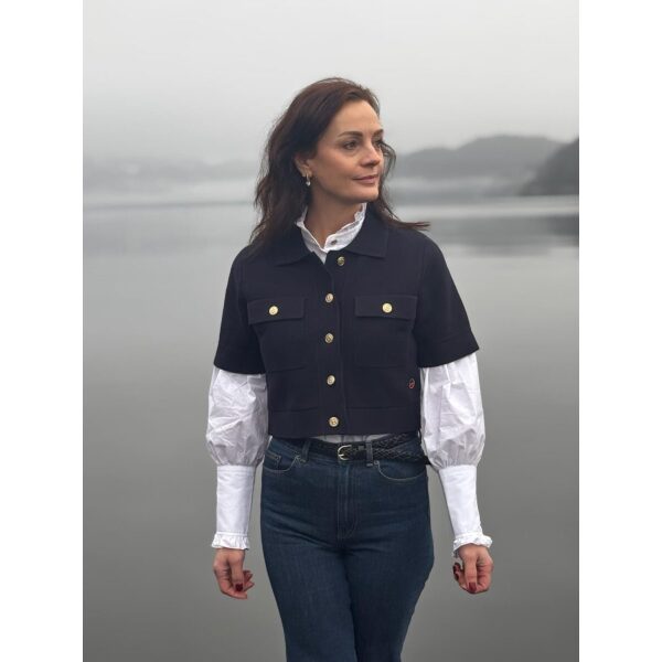 Valerie Solid Jacket - Marine