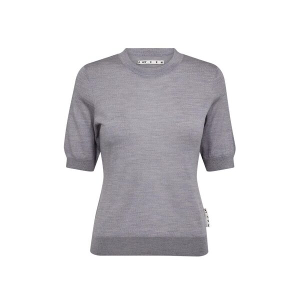 IVY - Essex SS O-Neck Knit - Grey Melange