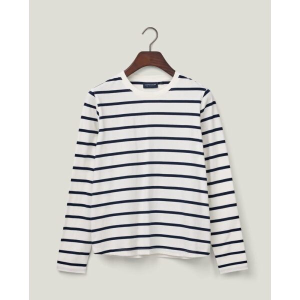 Micaela Long Sleeve Tee - Blue / White Stripe - Bilde 4