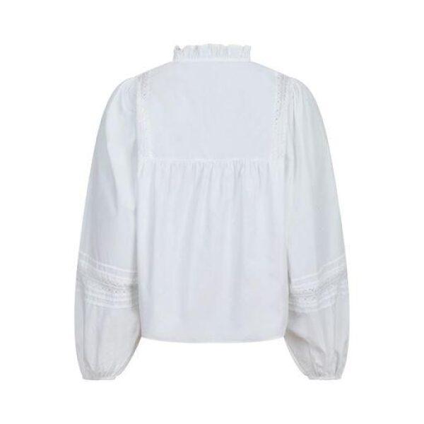 Opal C Poplin Blouse - White - Bilde 3