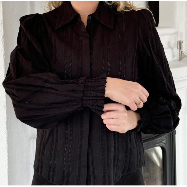 Serafina Blouse - Black - Bilde 3