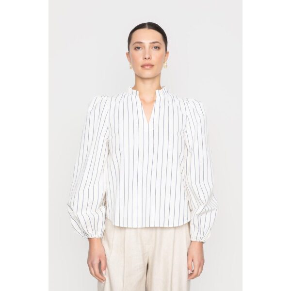 Infinity Blouse - Cream Stripe