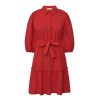 Linen dress - Red - Bilde 4