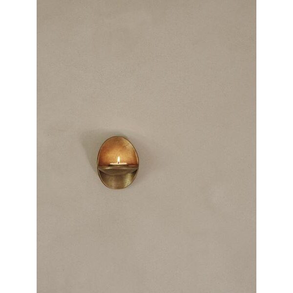 Agape Wall Tealightholder - Brass Finish