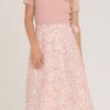 Peony wrap skirt - Rose / pink