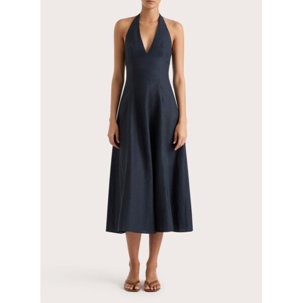 Marais Midi Dress - Navy