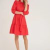 Linen dress - Red