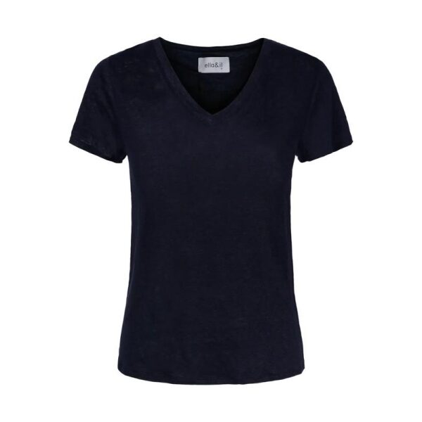 Alethe linen tee - Marine - Bilde 2