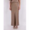 Vicky Heavy Sateen Skirt - Dark Taube - Bilde 5
