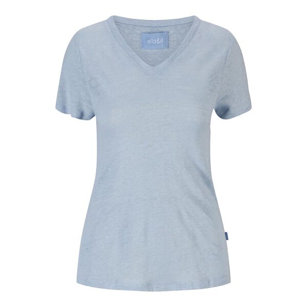 Alethe linen tee - Kentucky Blue