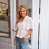 Evienne S Voile Top - White