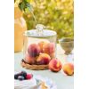 Glassklokke med rottingbunn H: 19 Ø: 15,5cm - Bilde 2