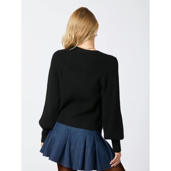 Muscado Knit Cardigan - Black - Bilde 3