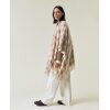 Checked Recycled Wool Blend Poncho - Offwhite / Pink / Beige check - Bilde 4