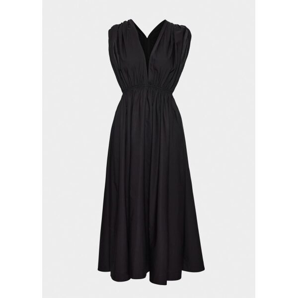 Athea Poplin Dress - Black - Bilde 2