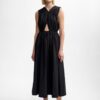 Athea Poplin Dress - Black