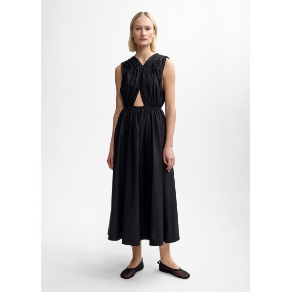 Athea Poplin Dress - Black