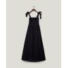 Bow-Strap Seersucker Summer Dress Black - Bilde 4