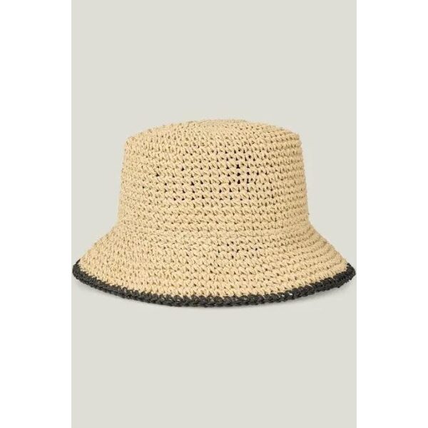 Bucket Hat- Straw Beige