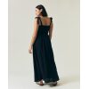 Bow-Strap Seersucker Summer Dress Black - Bilde 3