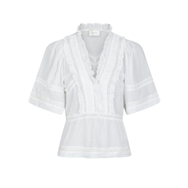 Evienne S Voile Top - White - Bilde 4