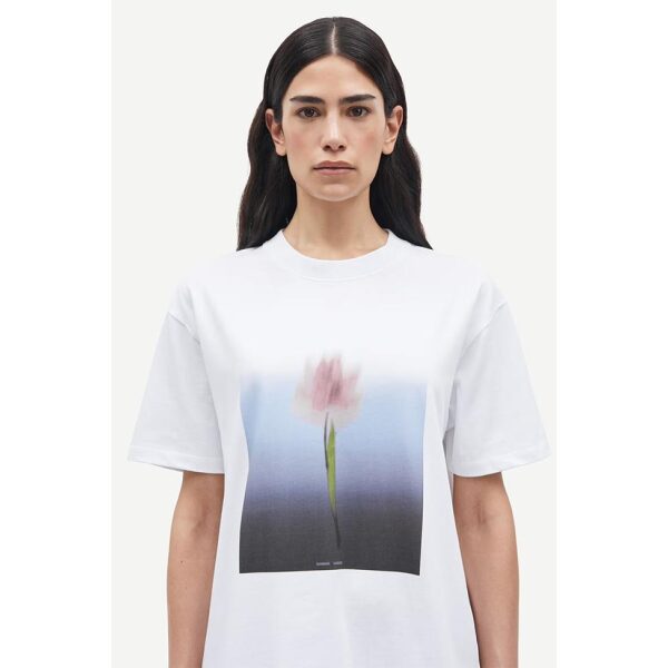 Saeira t-shirt - Blurred tulip white - Bilde 2