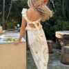 MelbaIC Dress Offwhite Flower - Bilde 4