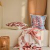 Coral Recycled Cotton Rug / Canvas Pillow Cover - Bilde 3