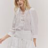 Anya Linen Skirt White