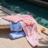 Long Island Beaches Cotton Velour Beach Towel - Blue - Bilde 2