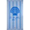 Long Island Beaches Cotton Velour Beach Towel - Blue