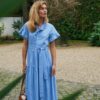Nellie Stripe Dress - Light Blue - Bilde 4