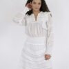Harmoni S Voile Dress - White