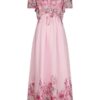 Serna Flower Print Dress - Light Pink - Bilde 3