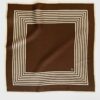 Striped Scarf Mocha Mousse & Cream 65 cm - Bilde 3