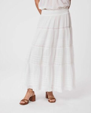 Felicia S Voile Skirt - White