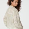Lyla Soft Border Blouse Dusty Yellow - Bilde 3